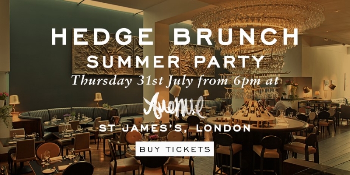 Hedgebrunch Summer Party co-sponsored by Charter Group