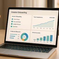 New Service - Dashboard makes investor on-boarding seamless