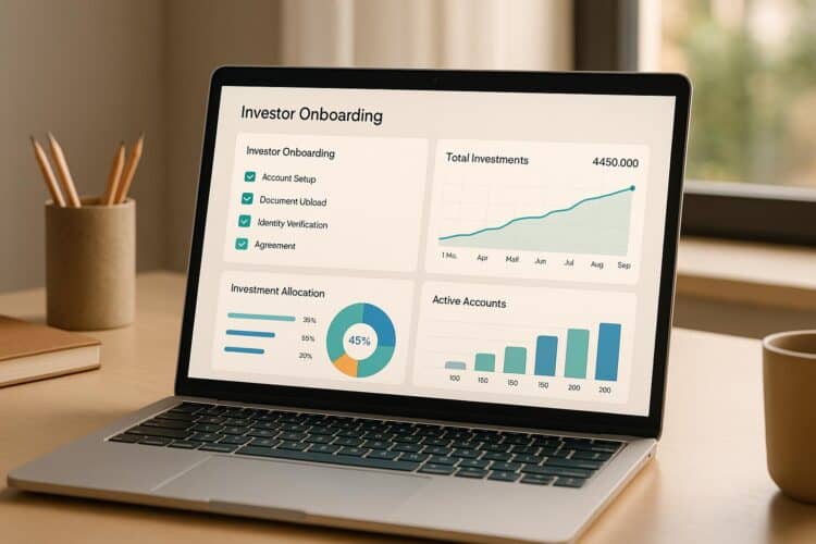 New Service – Dashboard makes investor on-boarding seamless